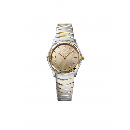 Ebel sport classic 29 mm, 18 karaat goud met diamant - 42073