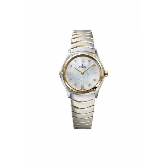 Ebel sport classic 29 mm, 18 karaat goud met diamant - 42074