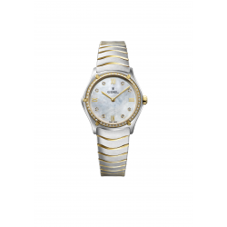 Ebel sport classic 29 mm, 18 karaat goud met diamant - 42076