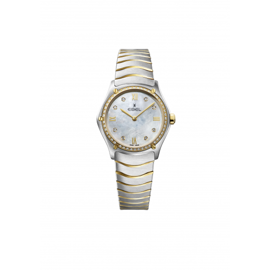 Ebel sport classic 29 mm, 18 karaat goud met diamant - 42076