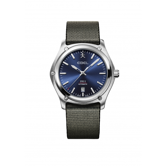 Ebel 1911 42 mm automaat staal met extra band - 42083