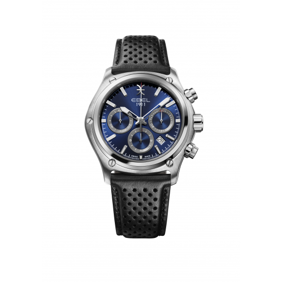 Ebel 1911 42 mm automaat chronograaf staal met extra band - 42084
