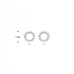 oorknoppen rond bolletjes 7 mm - 42265