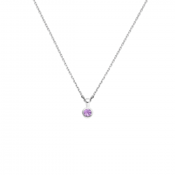 collier met geboortesteen 41 + 4 cm - 42297