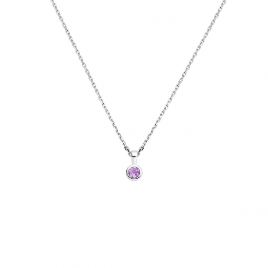 collier met geboortesteen 41 + 4 cm - 42297