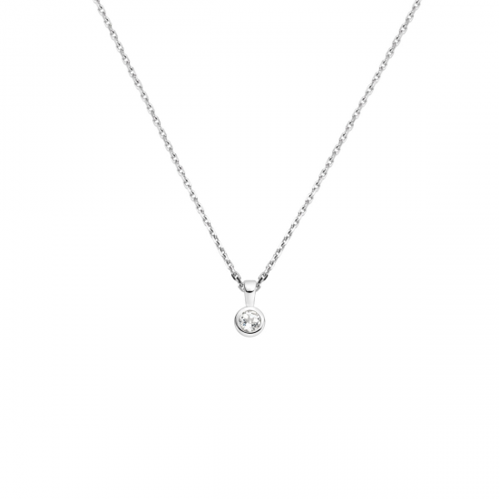 collier met geboortesteen 41 + 4 cm - 42299