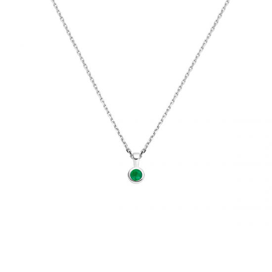 collier met geboortesteen 41 + 4 cm - 42300