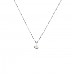 collier met geboortesteen 41 + 4 cm - 42301