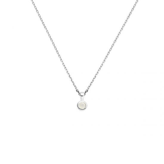 collier met geboortesteen 41 + 4 cm - 42301