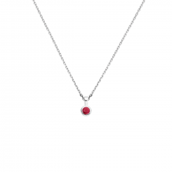 collier met geboortesteen 41 + 4 cm - 42302