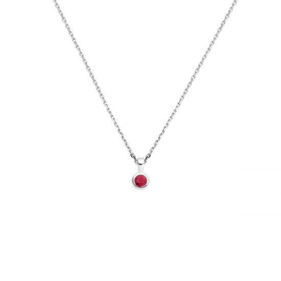 collier met geboortesteen 41 + 4 cm - 42302