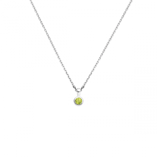 collier met geboortesteen 41 + 4 cm - 42303