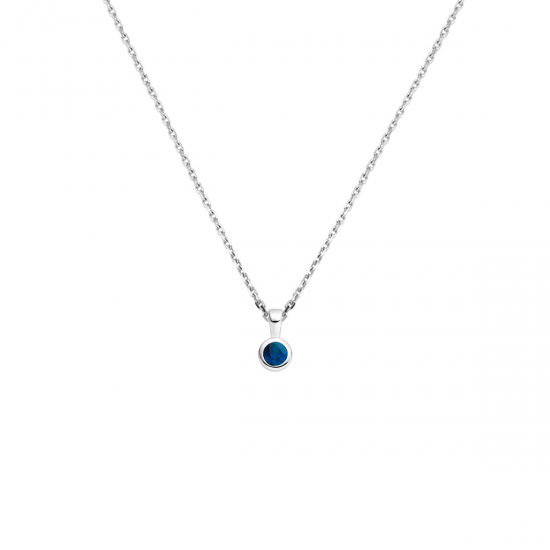 collier met geboortesteen 41 + 4 cm - 42304