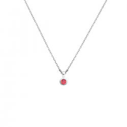 collier met geboortesteen 41 + 4 cm - 42305