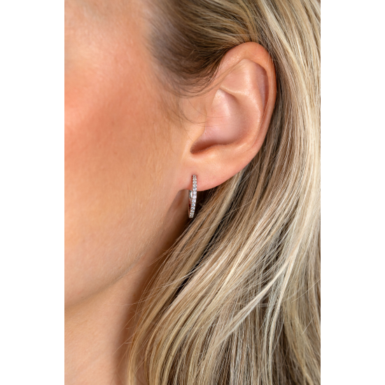 ZINZI KLAPCREOLEN ZIRKONIA - 42315