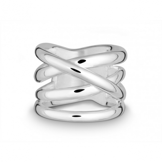 Zilveren fantasie ring van het merk Quinn - 42366