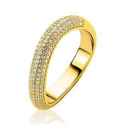 ZINZI ZILVER VERGULDE RING - 42427