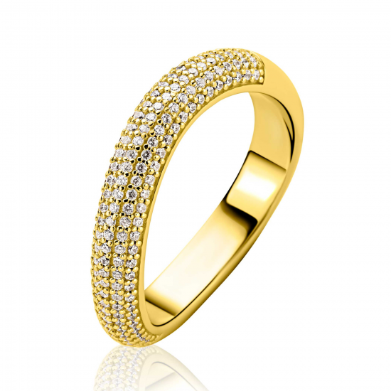 ZINZI ZILVER VERGULDE RING - 42427