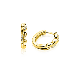 ZINZI ZILVER VERGULDE CREOLEN - 42440