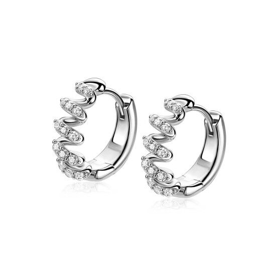 ZINZI ZILVEREN CREOLEN - 42449