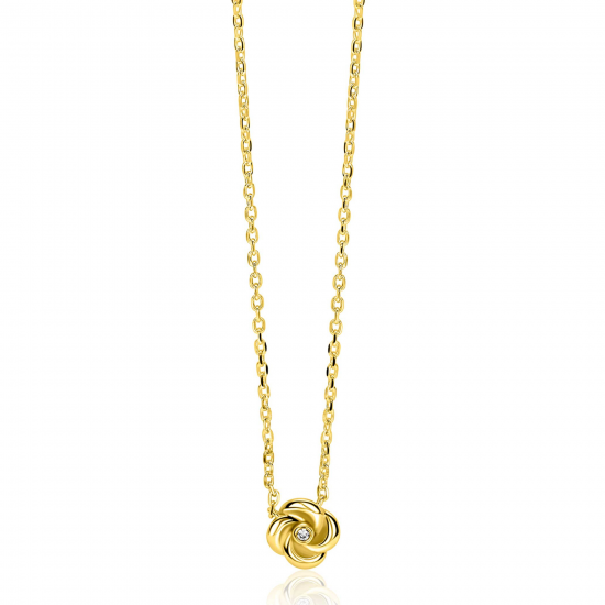 ZINZI ZILVER VERGULD COLLIER - 42454