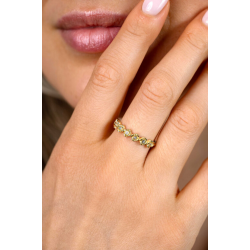 ZINZI ZILVER VERGULDE RING - 42455