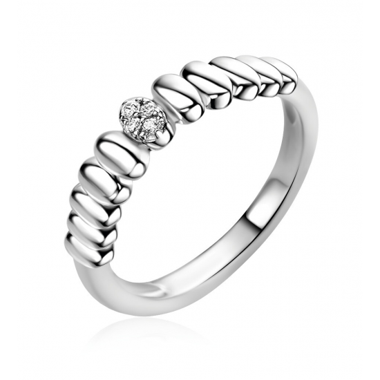 ZINZI ZILVEREN RING - 42460