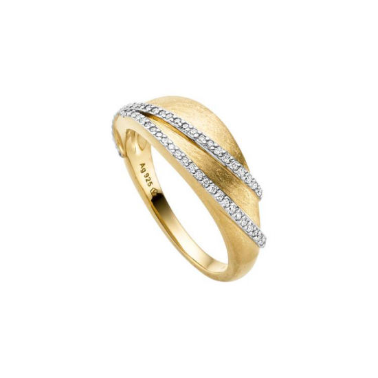 VIVENTY ZILVER VERGULDE DAMESRING - 42470