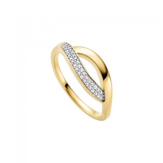 VIVENTY ZILVER VERGULDE DAMESRING - 42472