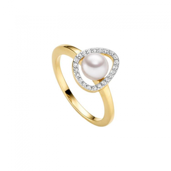 VIVENTY ZILVER VERGULDE DAMESRING - 42474