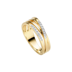 VIVENTY ZILVER VERGULDE DAMESRING - 42476