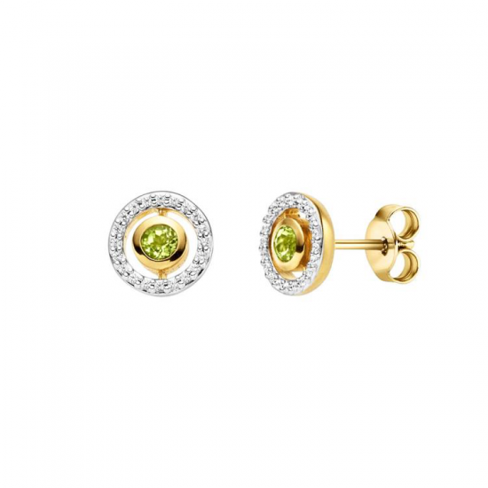 VIVENTY ZILVER VERGULDE OORSTEKERS - 42494