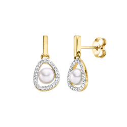 VIVENTY ZILVER VERGULDE OORSTEKERS - 42496