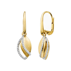 VIVENTY ZILVER VERGULDE OORHANGERS - 42497