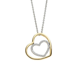 VIVENTY ZILVER VERGULD COLLIER - 42500