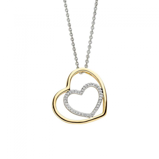 VIVENTY ZILVER VERGULD COLLIER - 42500
