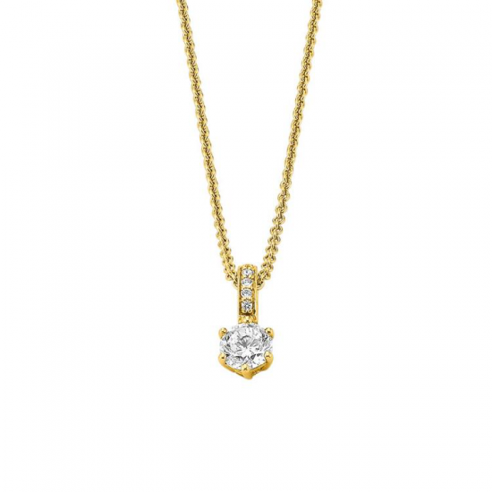 VIVENTY ZILVER VERGULD COLLIER - 42501
