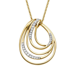 VIVENTY ZILVER VERGULD COLLIER - 42502