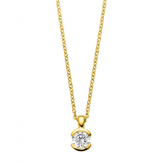 VIVENTY ZILVER VERGULD COLLIER - 42505