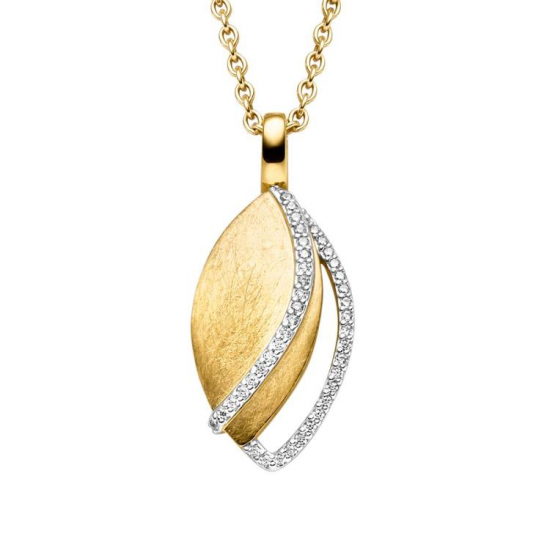 VIVENTY ZILVER VERGULD COLLIER - 42508