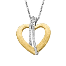 VIVENTY ZILVER VERGULD COLLIER - 42510