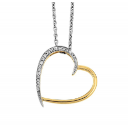 VIVENTY ZILVER VERGULD COLLIER - 42511