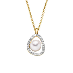 VIVENTY ZILVER VERGULD COLLIER - 42512