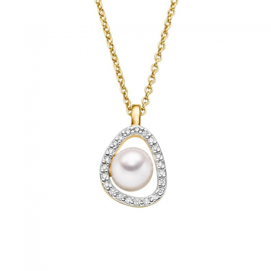 VIVENTY ZILVER VERGULD COLLIER - 42512