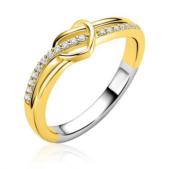ZINZI ZILVER VERGULDE RING - 42540