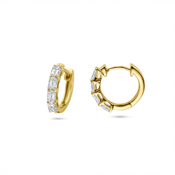 14 karaat geelgouden oorsieraden met lab grown diamant 0.80 crt. - 42585