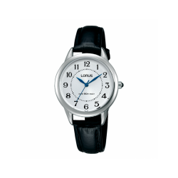 LORUS HORLOGE EDELSTAAL MET LEDEREN BAND - 39381