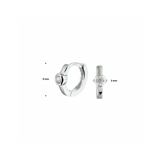 klapoorringen zirkonia - 42244