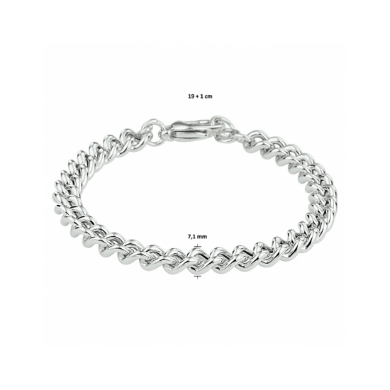 armband gourmet 7,1 mm 19+1 cm - 42640