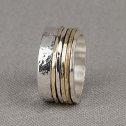 RING ZILVER VERGULD JEH COLLECTION - 42714
